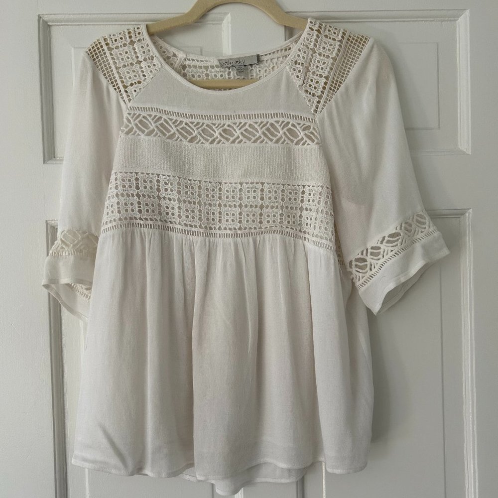 White Pale Sky Blouse